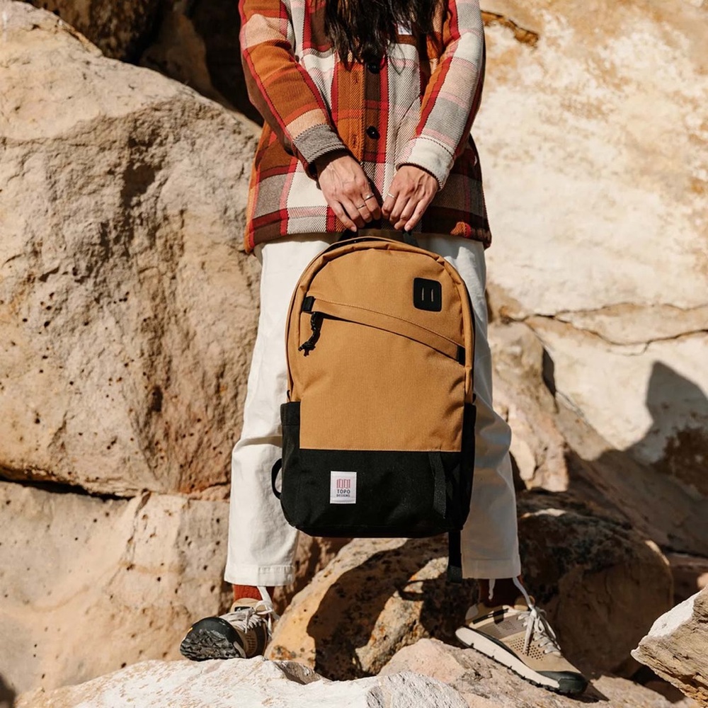 NWT Topo Designs day pack classic backpack black khaki